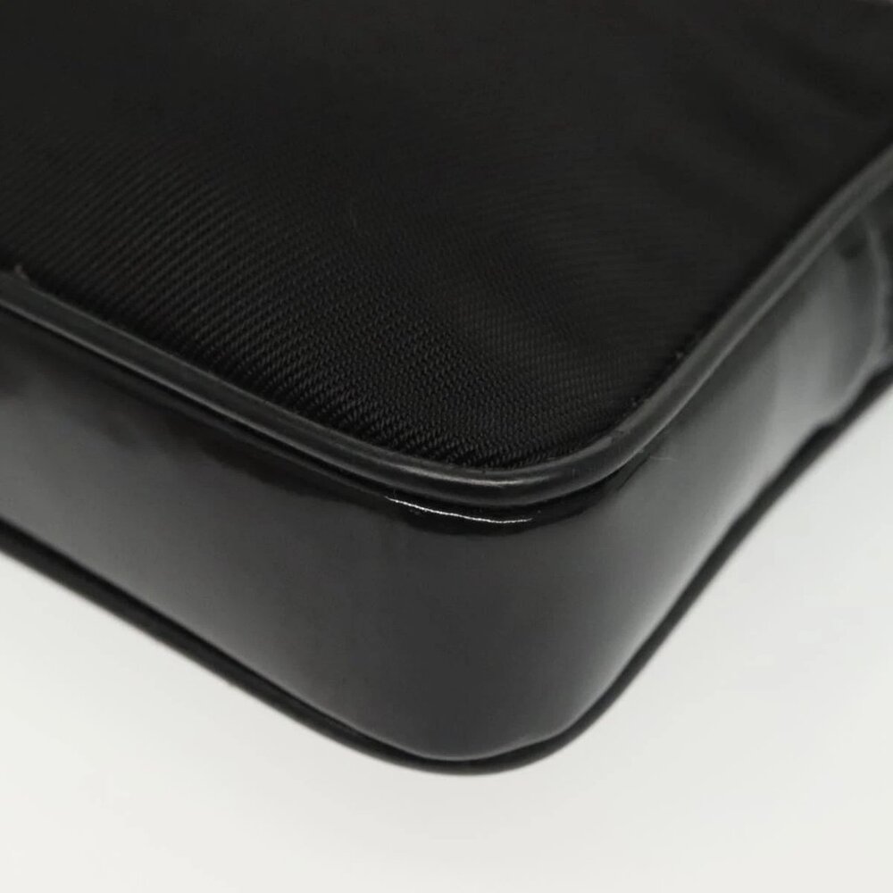 GUCCI Bamboo Hand Bag Nylon 2way Black Silver 007 2040 0275 Auth 141697 - Picture 3 of 16